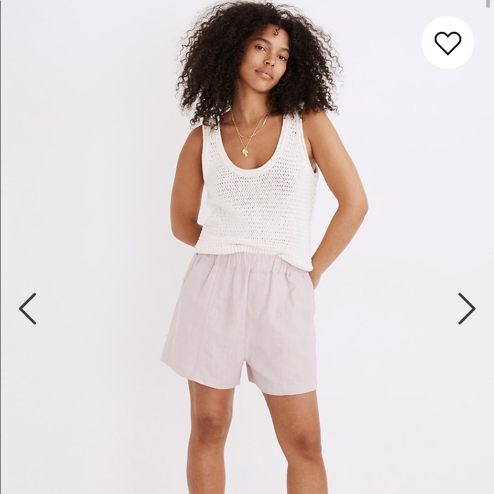 Linen-blend Easy Pull-on Shorts